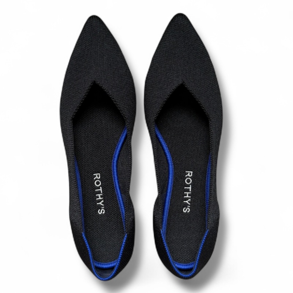 Rothy’s The Point II Flats in Black | NWOT Size 9.5